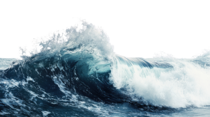 Sea wave transparent background