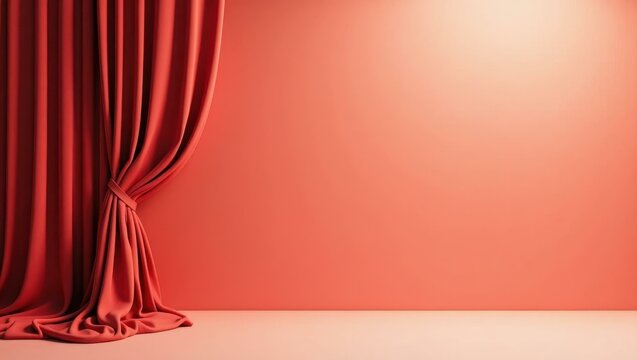 Coral smartwatch on left. Soft purple background. Copy space for text, 3D render AI Generated Designer Element