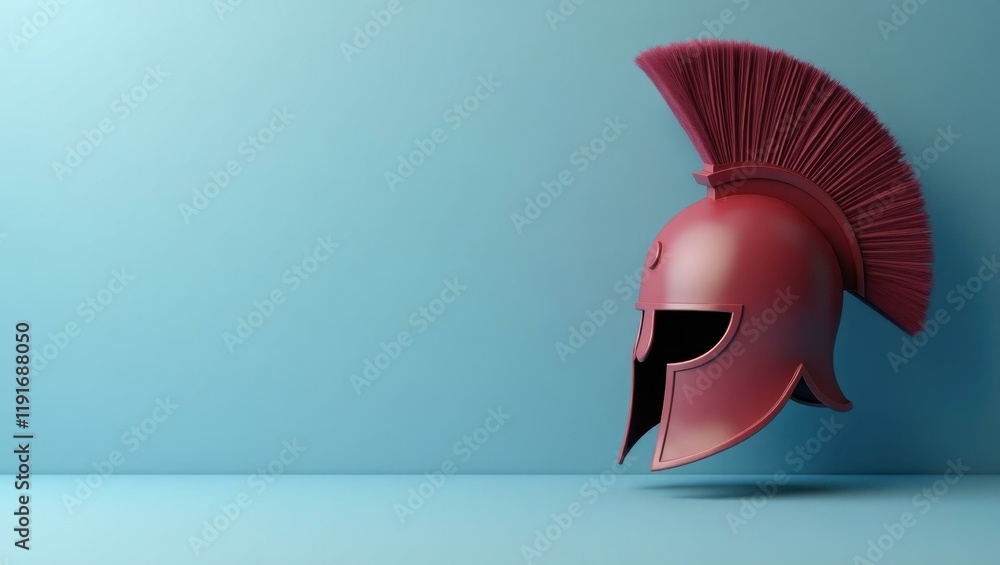 Poster maroon camera flash on left. soft black background. copy space for text, 3d render ai generated desi