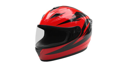 Fototapeta premium Motorcycle helmet transparent background