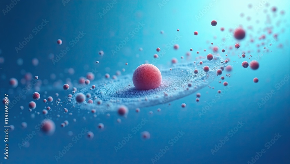 Poster Understanding Brownian Motion Through Vibrant Particle Movement in Fluid Medium
