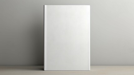 A white book with no text on the cover