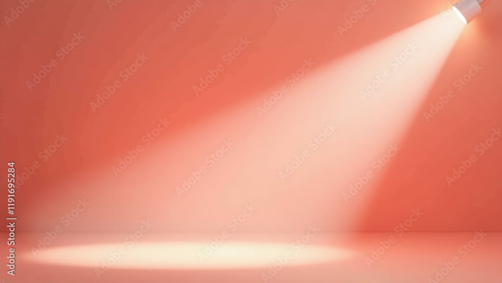 Poster ghostly gray creepy lantern on right. soft white background. copy space for text, 3d render ai gener