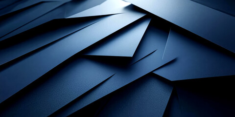 A dynamic arrangement of geometric shapes layered at various angles creates a visually intriguing abstract background