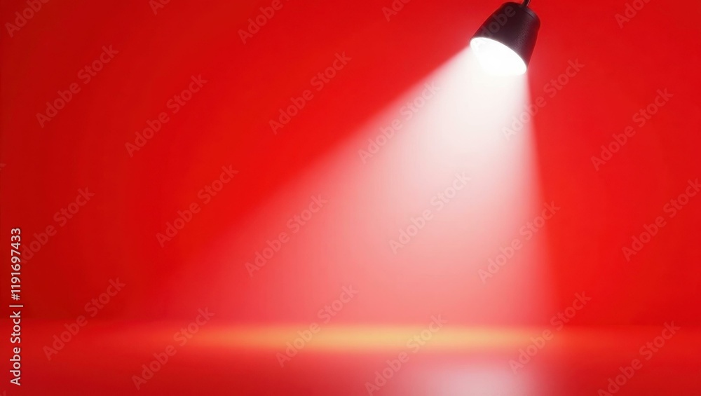 Poster ghostly gray creepy lantern on right. soft white background. copy space for text, 3d render ai gener
