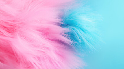 Obraz premium Soft Pink and Blue Fluffy Texture Background