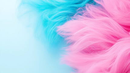 Obraz premium Pink and Blue Feather-Like Texture Close-Up