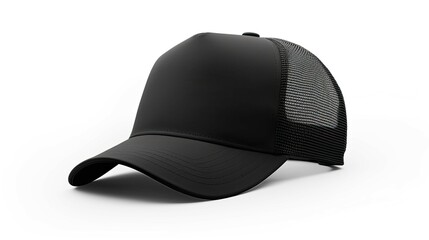 A black hat with a mesh top