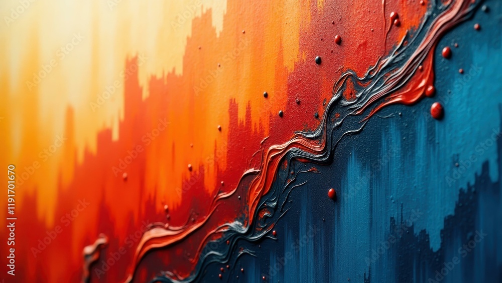 Poster intimate snippet of canvas displaying dynamic brushstrokes and expressive details , professional sto