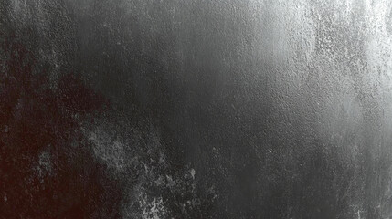 A textured concrete surface showcases an abstract pattern with shades of dark gray and hints of metallic reflection. The surface invites exploration of its intricate details and depth