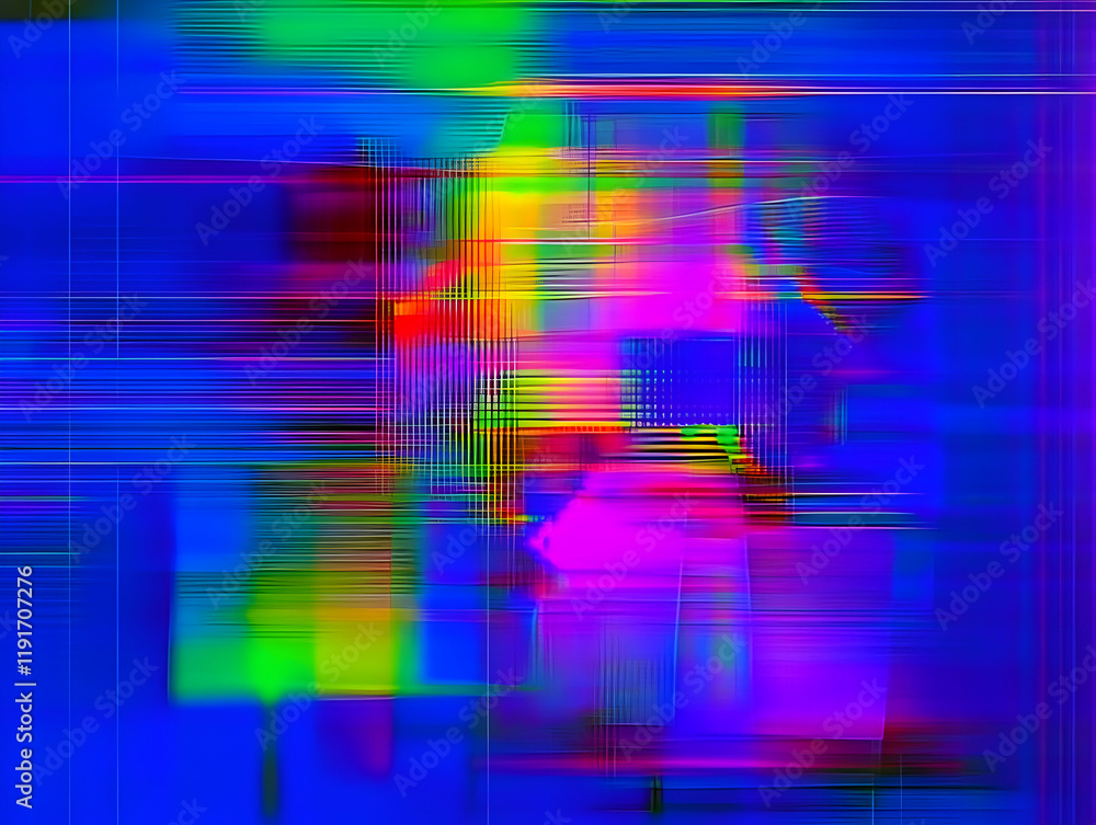 Poster vivid abstract background blends colors and motion blur effects dynamically