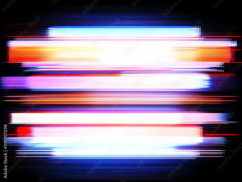 Aufkleber abstract light trails background creates vibrant and dynamic visual effects with colorful horizontal