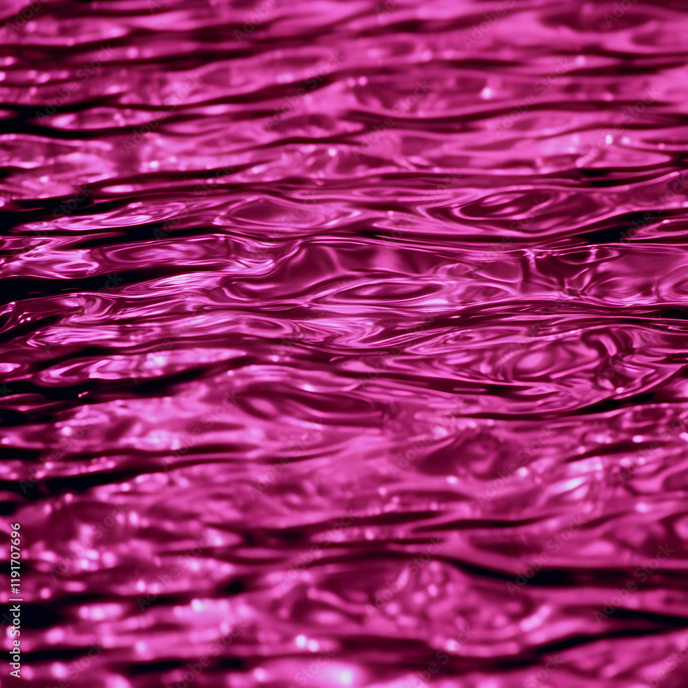 Poster abstract pink liquid background flows smoothly and dynamically with wavy patterns.