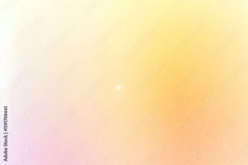 Poster abstract background blends soft pink and yellow hues with subtle vertical lines and light effects