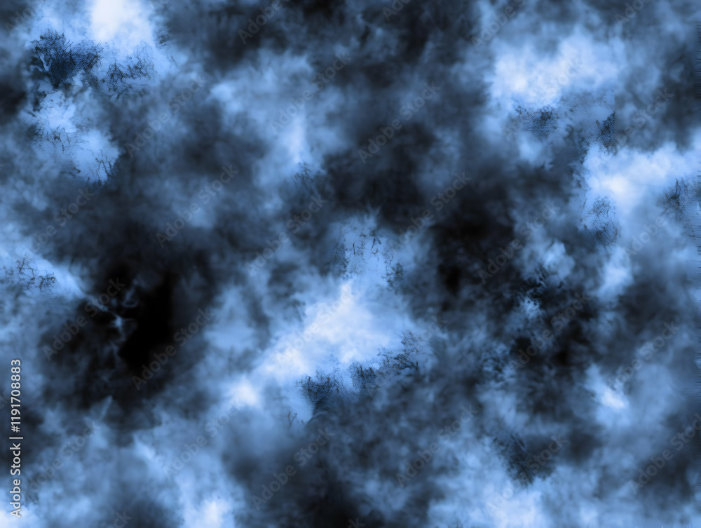 Poster dark blue abstract background creates a moody and atmospheric scene with wispy textures