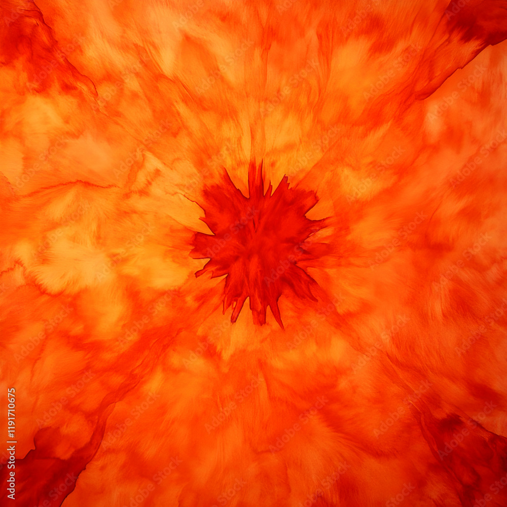 Poster vivid orange abstract background bursts with a deep red center and soft texture elegantly.