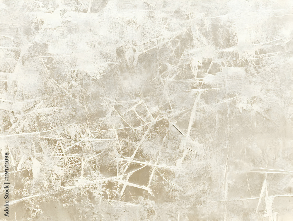 Poster abstract background texture shows white paint strokes and brush marks on a light brown canvas, creat