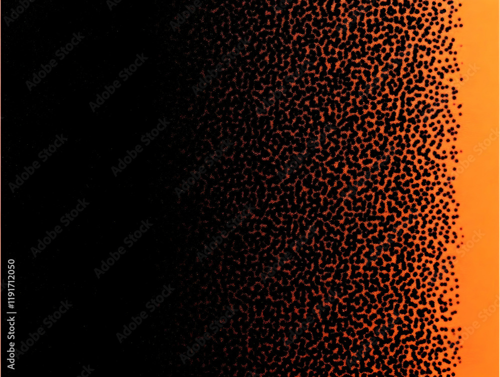 Poster abstract background creates visual interest with orange and black gradient effect