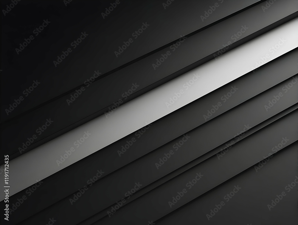 Poster abstract 3d background: diagonal black and white stripes create dynamic visual interest perfectly.