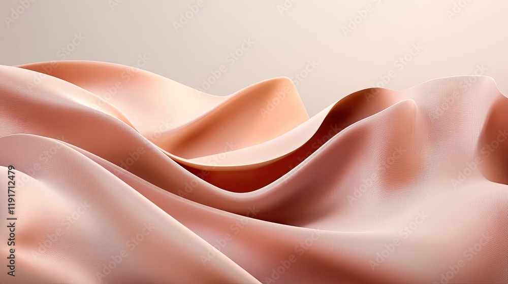 Poster A mix of smooth flowing curves and sharp jagged edges in a mountain landscape, rendered in abstract forms.
