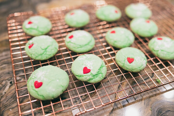 Heart sugar cookies for the holiday