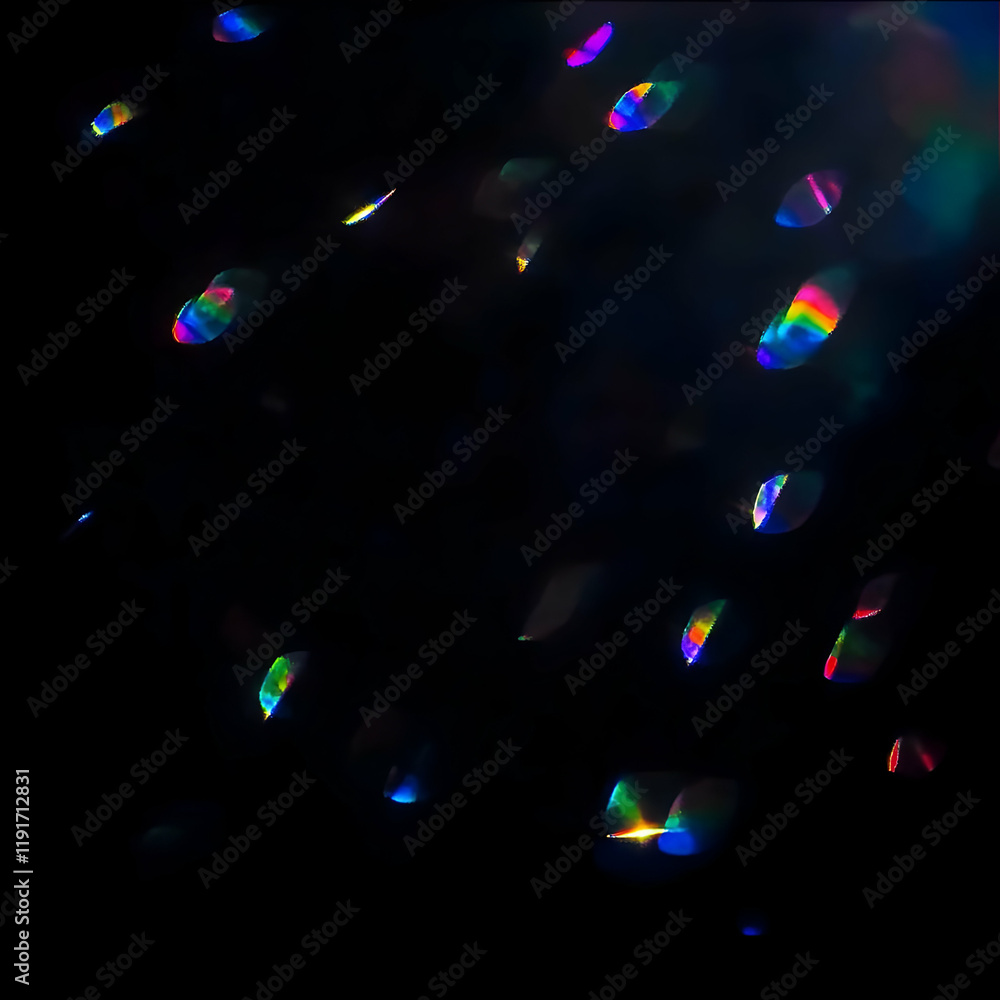 Poster rainbow light leaks abstract background creates a dreamy and colorful effect with soft focus