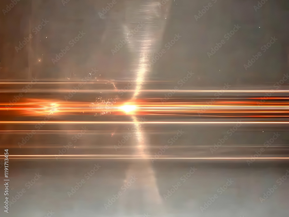 Aufkleber abstract background with glowing orange lines and soft reflections creates a dynamic visual.