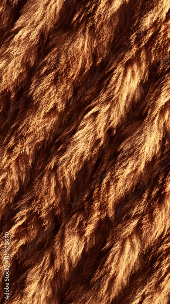 Poster golden fur texture background creates a soft and luxurious visual experience for various design proj