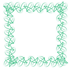Marco de hojas 