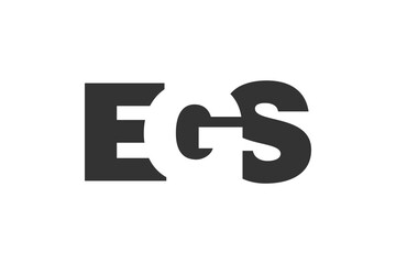 EGS logo design. Initial letter E G S bold font style for tech startups, consulting, corporate branding. Creative company name, headlines typography identity, trendy logotype.
