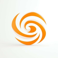 A vibrant orange billiard ball logo, perfect for capturing attention and evoking excitement in gaming spaces.