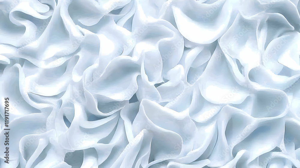 Poster abstract white background flows gently creating soft and dreamy texture, perfect for elegant design 