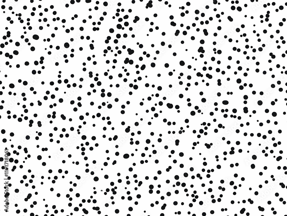 Poster abstract background with scattered black dots on white creates a stylish and modern look for design 