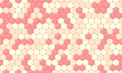 Round spotted pattern with abstract geometric circles. Ideal for seamless wallpapers, textile prints, or trendy backgrounds with a creative touch.