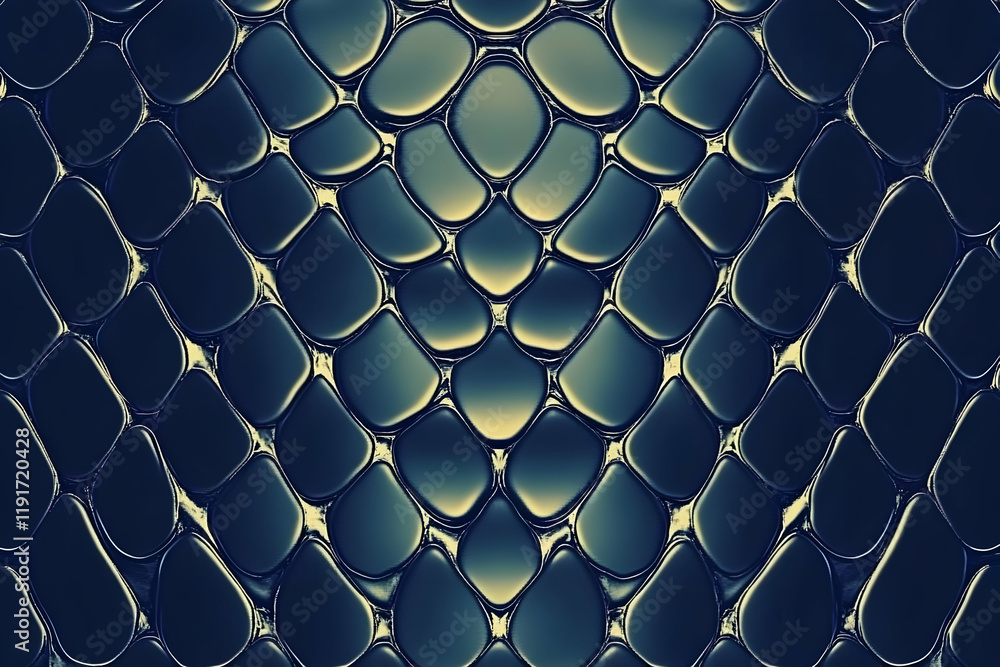 Aufkleber dark blue scale texture forms an abstract background with highlights.