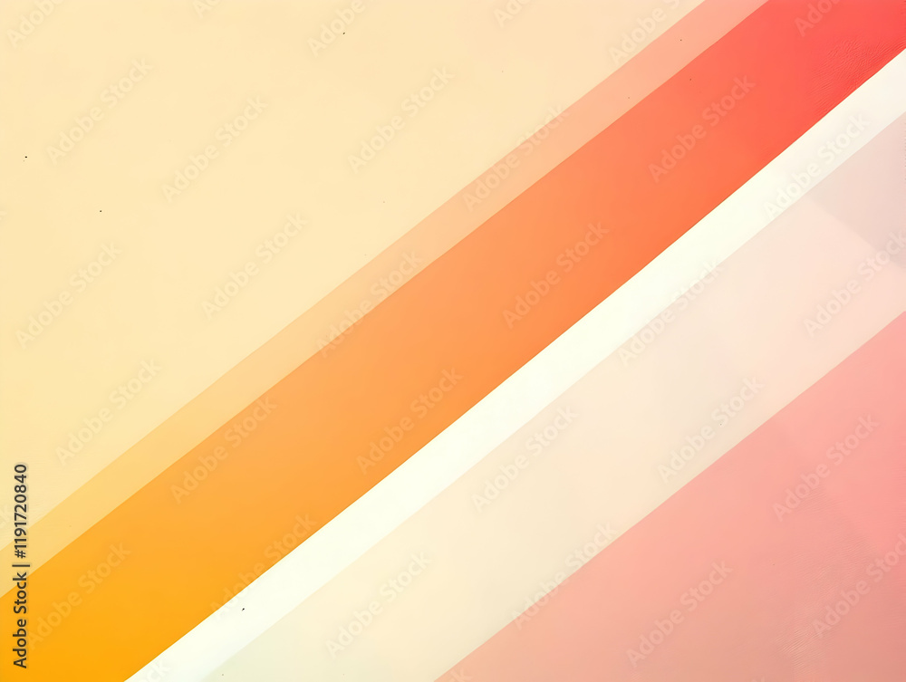 Poster abstract background displays diagonal stripes of pastel colors creating a soft and dreamy atmosphere