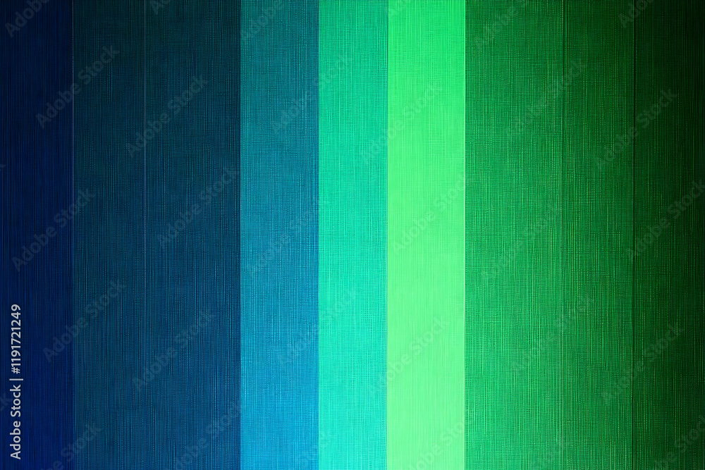Poster blue and green vertical striped textured background creates a visually appealing design for various 