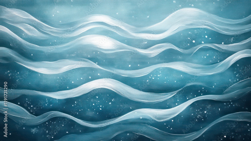 Aufkleber abstract blue wave pattern background.