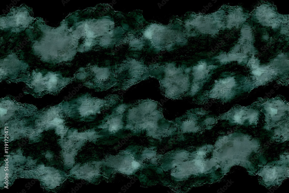 Aufkleber dark green abstract watercolor background texture with soft edges and a subtle textured effect.
