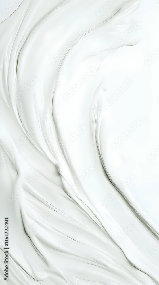 Poster abstract white background flows smoothly and elegantly with gentle curves