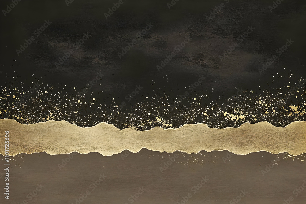 Poster abstract background with gold splashes and texture creates a luxurious and elegant feel