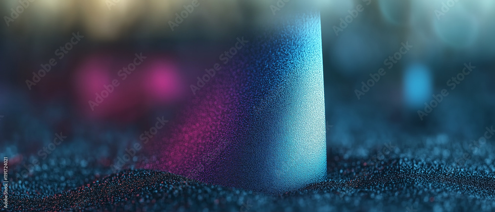 Poster blurred geometric shape in abstract background with graphic design elements creating a modern aesthe