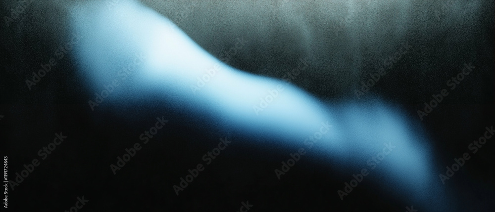 Poster abstract blue form with smooth texture and gradient background for artistic compositions and design 