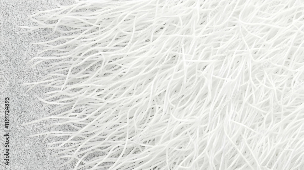 Poster white abstract lines intertwined creating a complex textured background