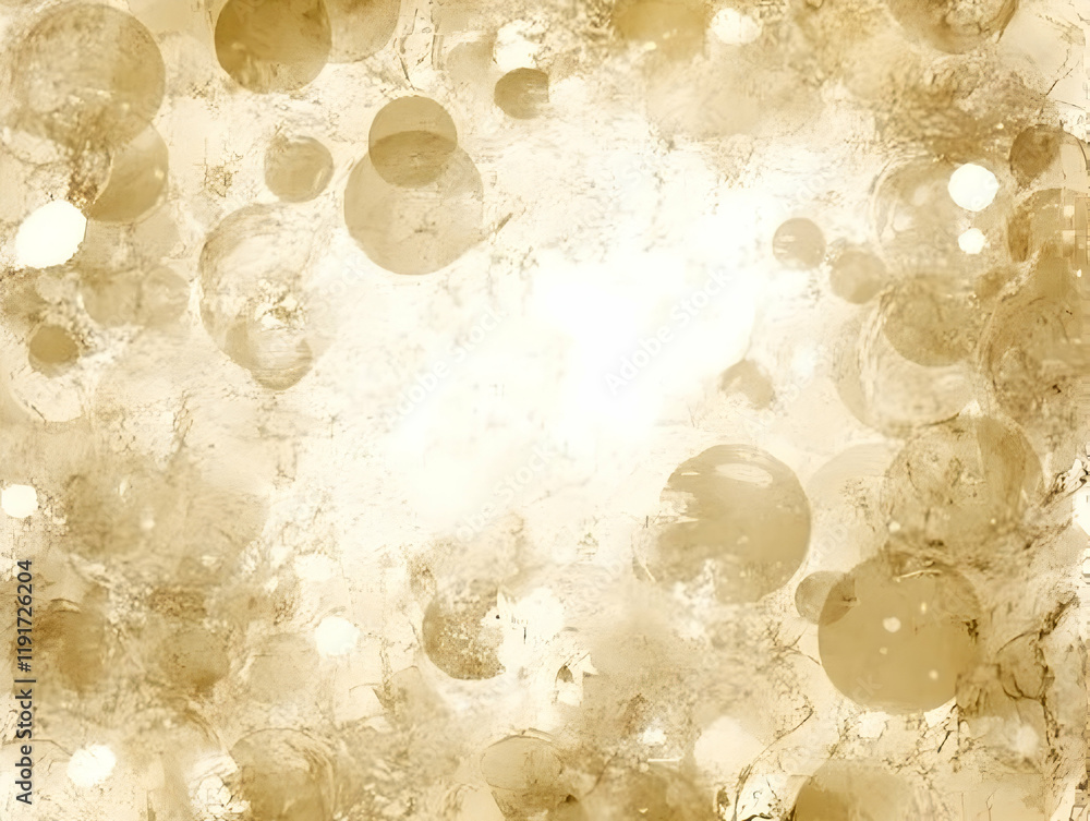 Poster abstract background with gold circles and texture creates an elegant backdrop gently