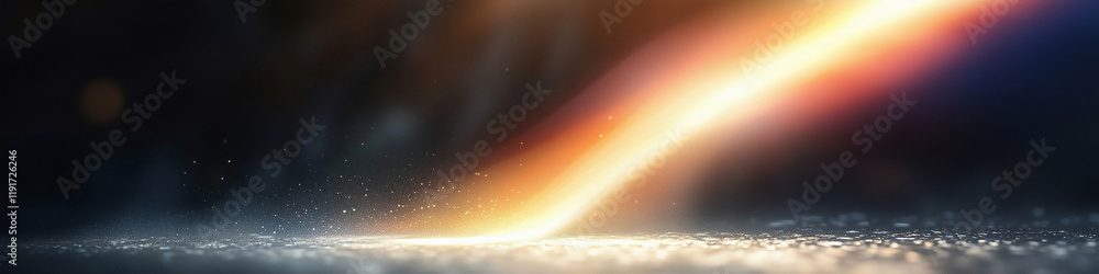 Poster light beam illuminating abstract texture with vibrant glow and soft reflections