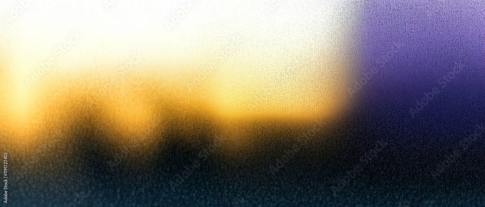 Poster abstract landscape with soft colors and blurred edges creating a serene atmosphere