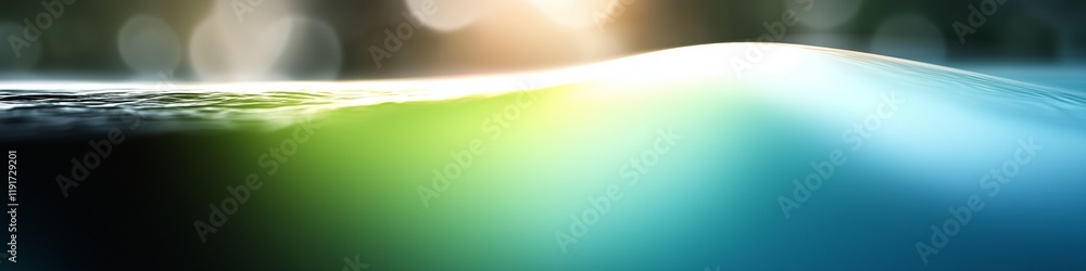 Poster water surface with light reflections creating a serene abstract background effect