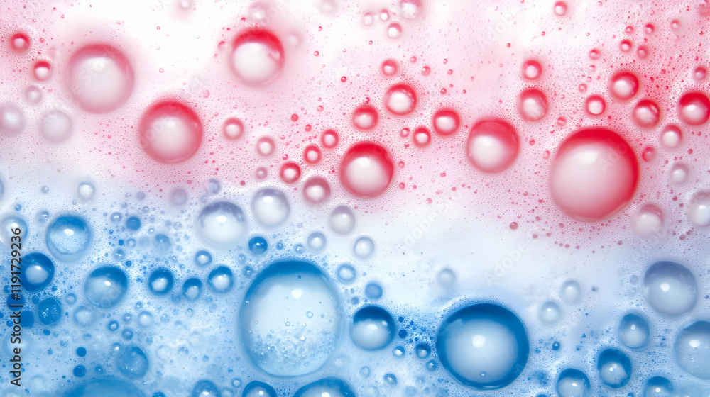 Poster abstract background of colorful soap bubbles creates a dreamy and textured visual
