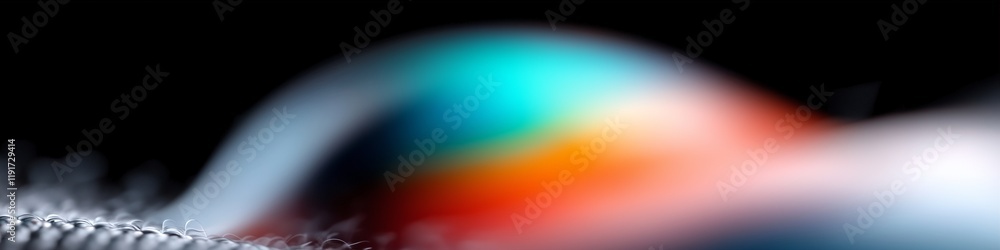 Poster abstract wave design with colorful patterns and smooth flowing motion in artistic style